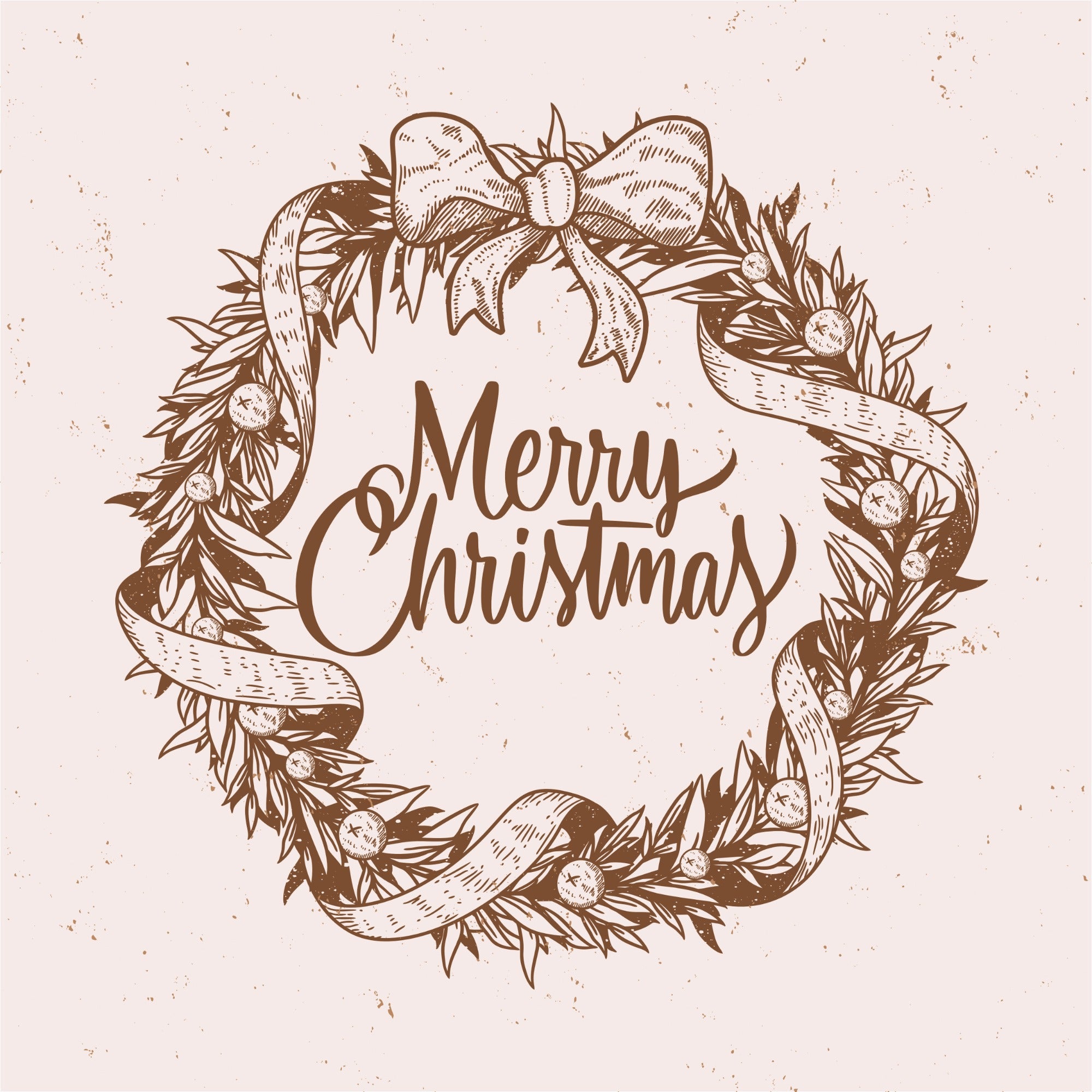 Christmas Wreath Panama Pillow