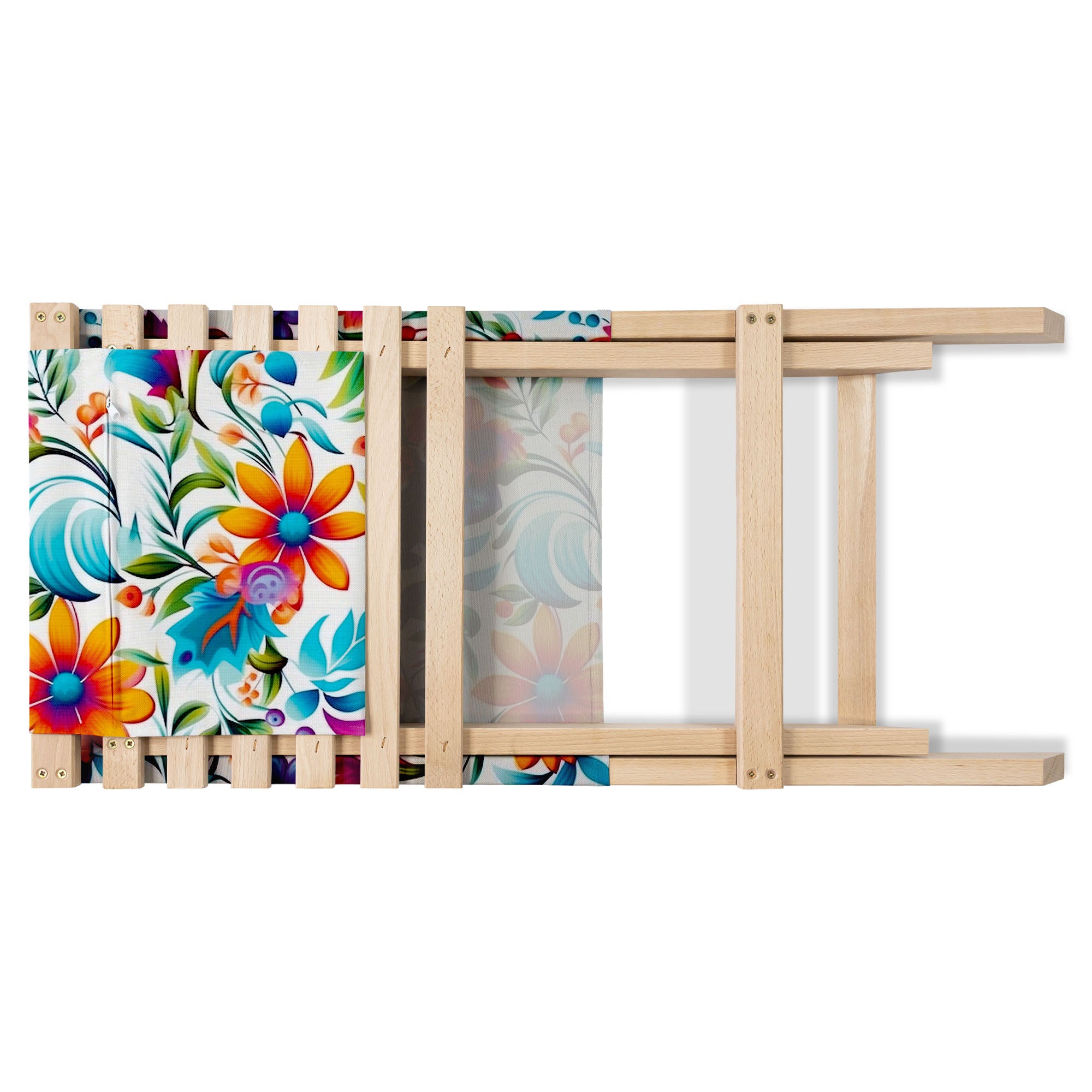 Folding Beach Chair Colorful Floral Pattern