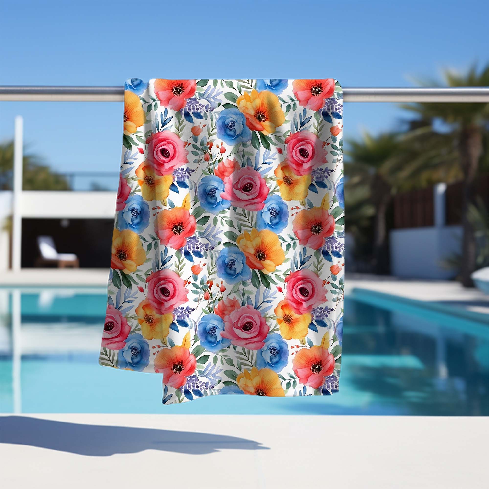 Colorful Wildflower Towel