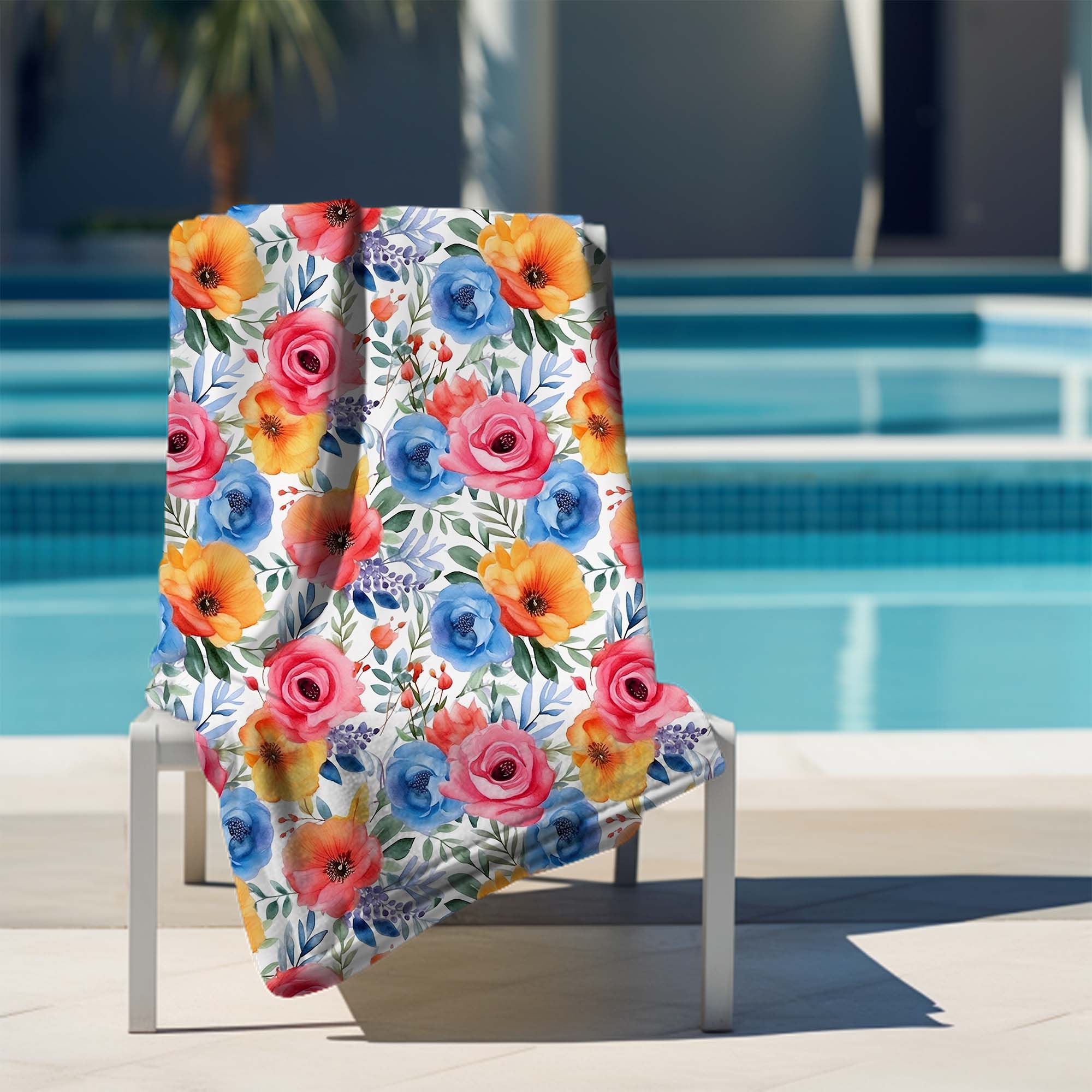 Colorful Wildflower Towel