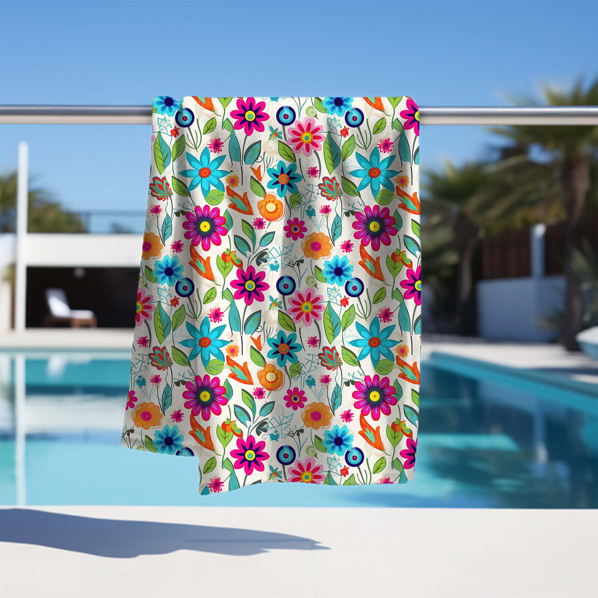 Towel Small Spring Flowers-70x140 cm