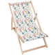 Holzliegestuhl Bunte Wildblumen