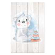 Obraz Drevo Roztomilá Koala hrajúca sa s Hračkami-20x30 cm