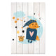 Obraz Drevený Roztomilý Spiaci Líška