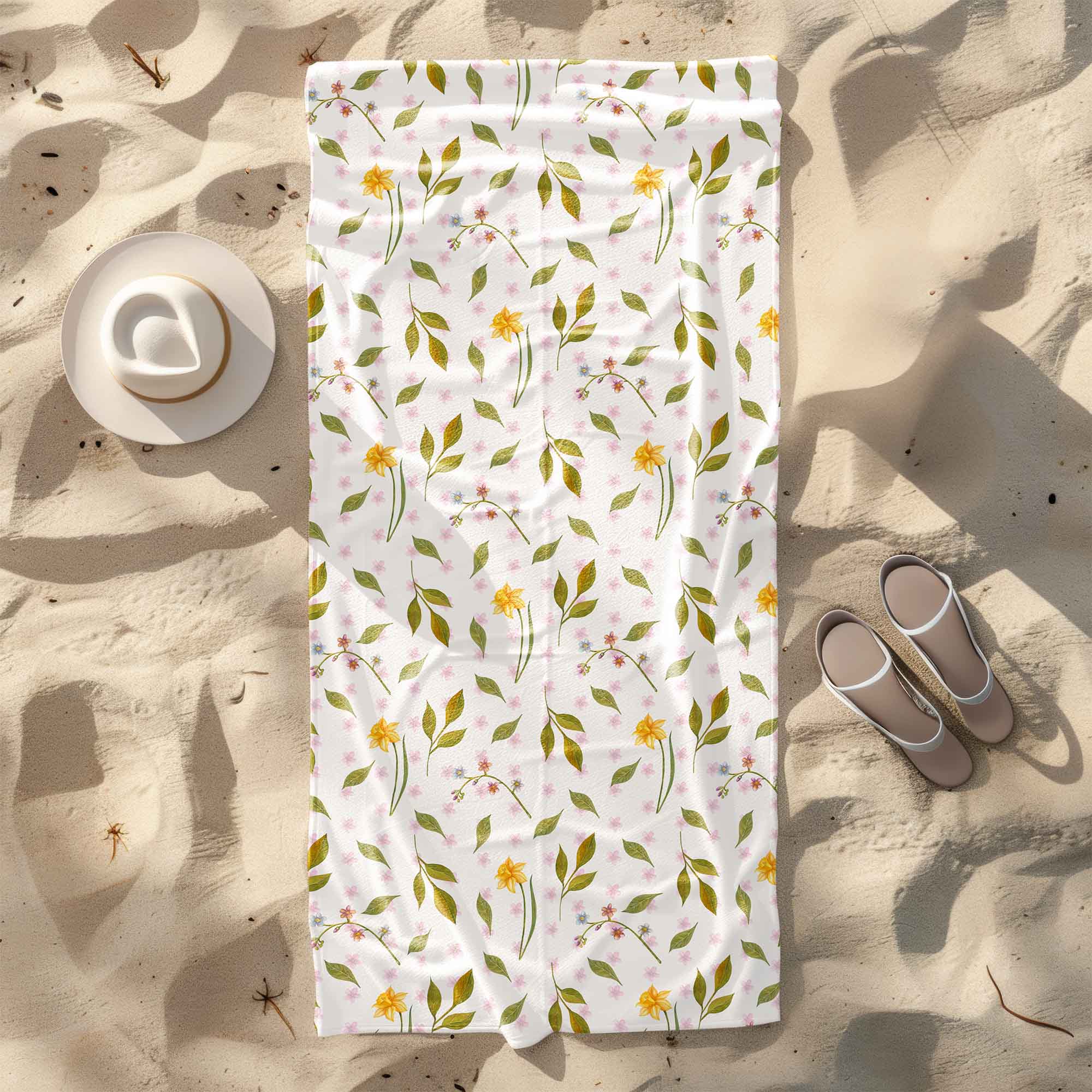 Spring Pattern Towel-70x140 cm