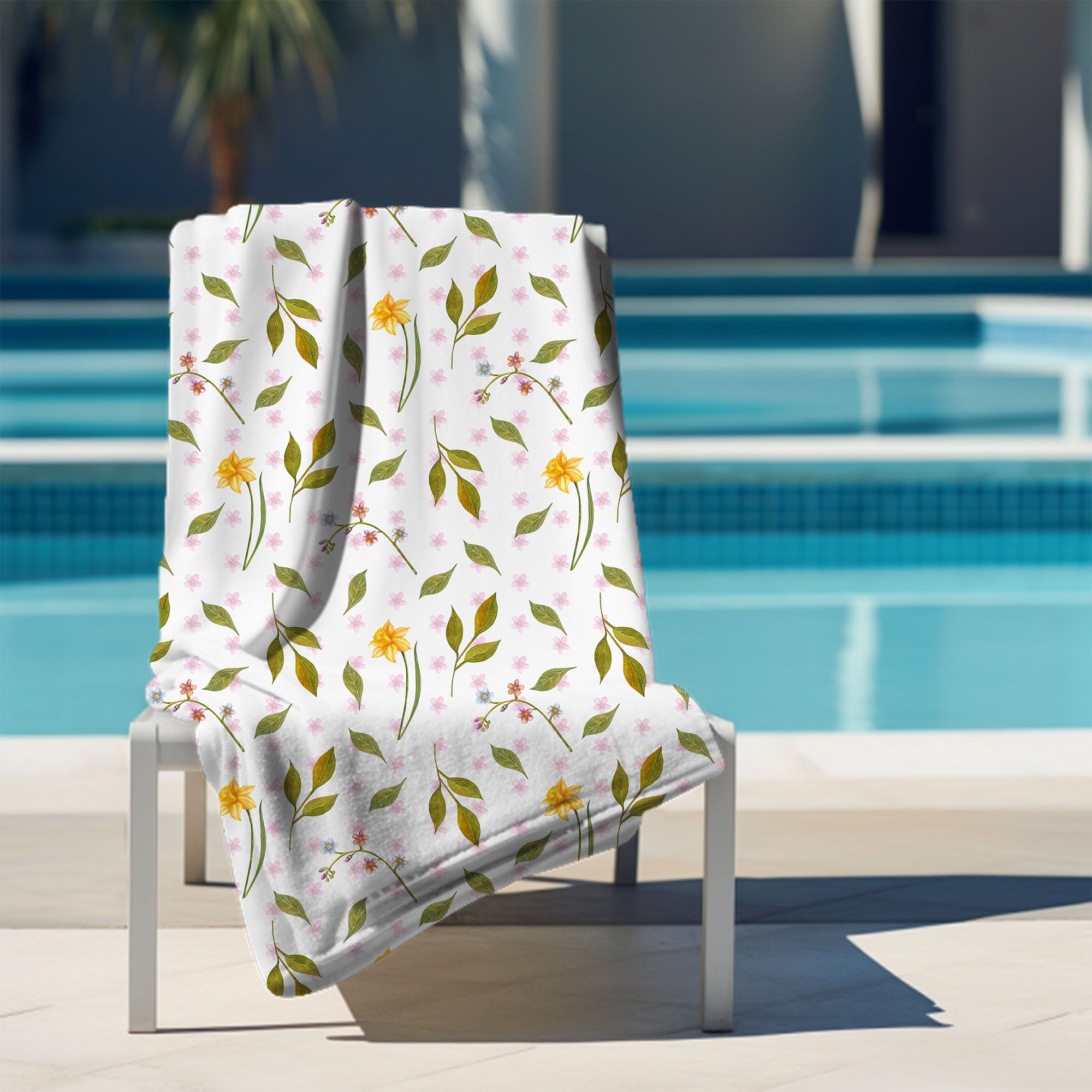 Spring Pattern Towel-70x140 cm