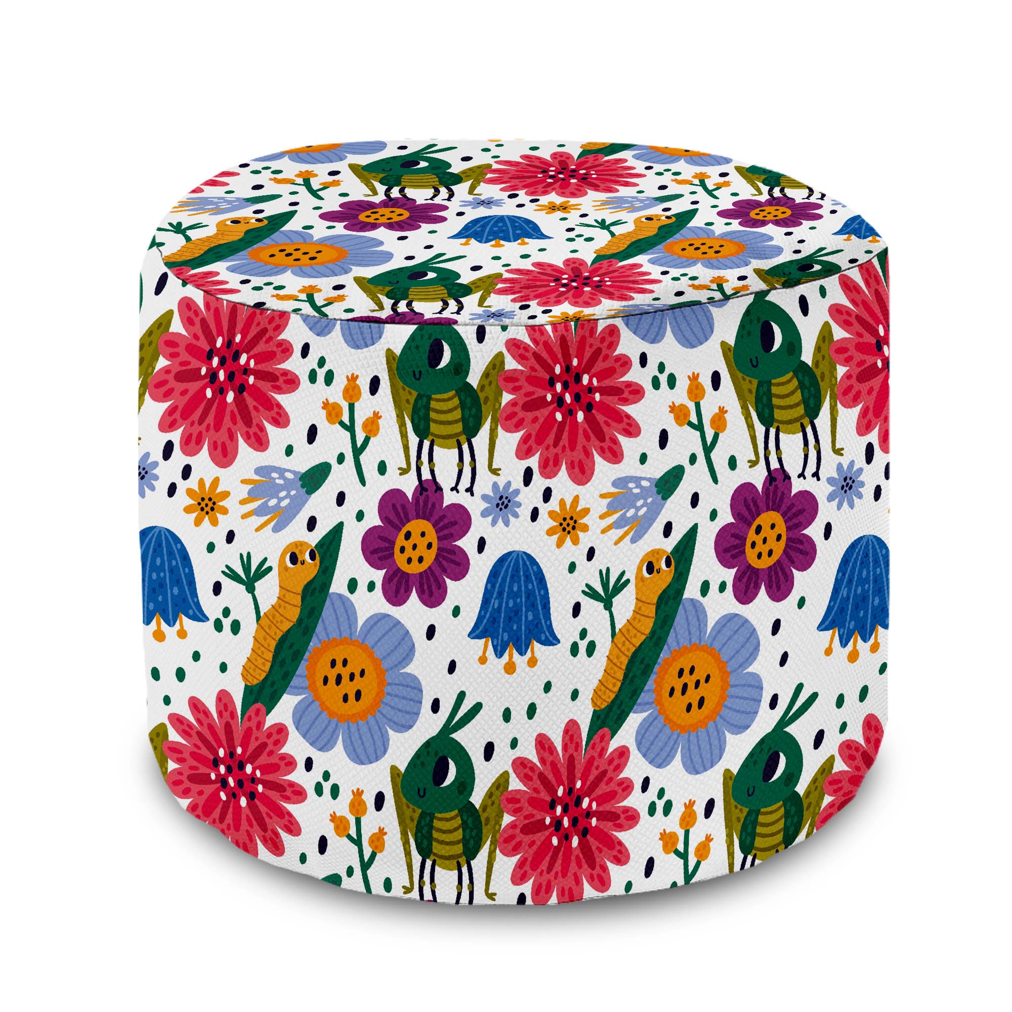 Puf okrągły podnóżek Cute Bugs-Oxford