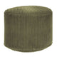 Runder Hocker Fußstütze Lincoln Dark Olive
