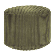 Runder Hocker Fußstütze Lincoln Dark Olive-M