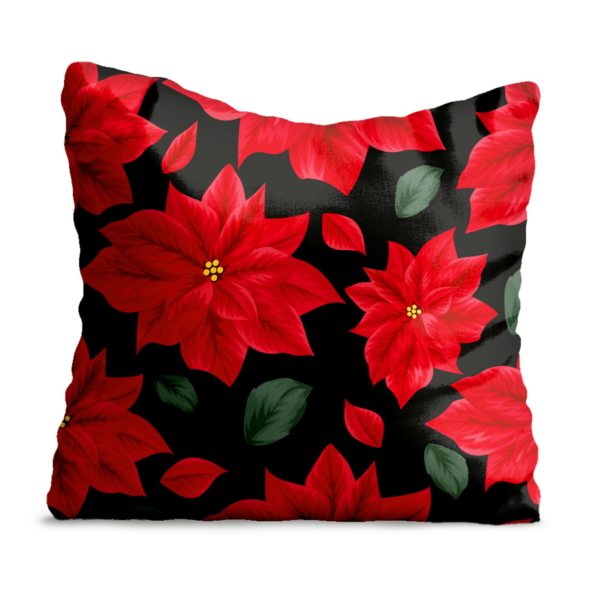 Polštář December a Poinsettia-Velvet