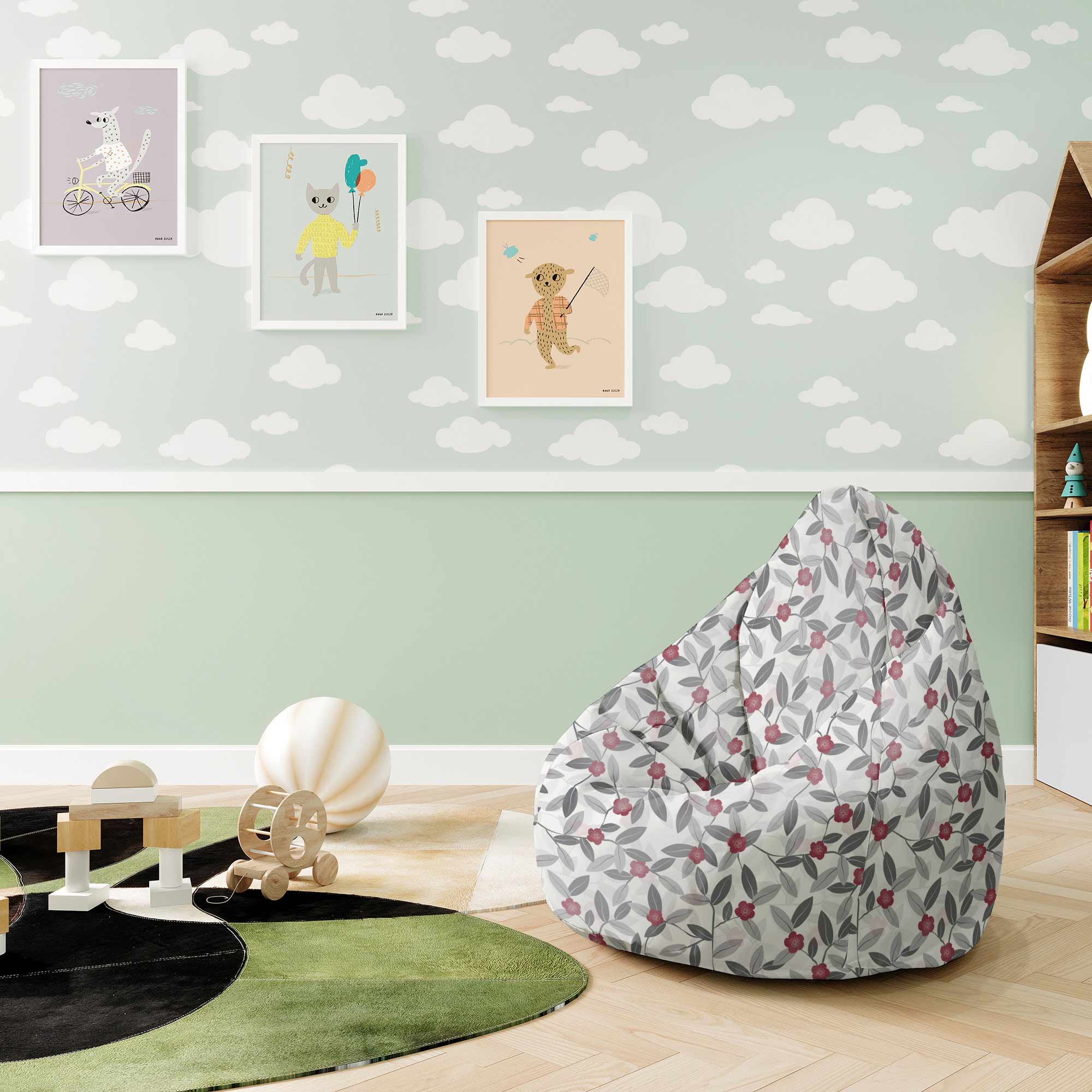 Puf Pearshape Pod Stromem-S-Velvet