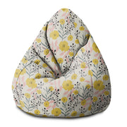 Puf Pearshape Žltý narcis-M-Zamat