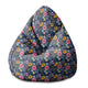Puf Pearshape Jarné kvety-M-Zamat