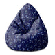 Puf Pearshape Moon Flowers-M-Velvet