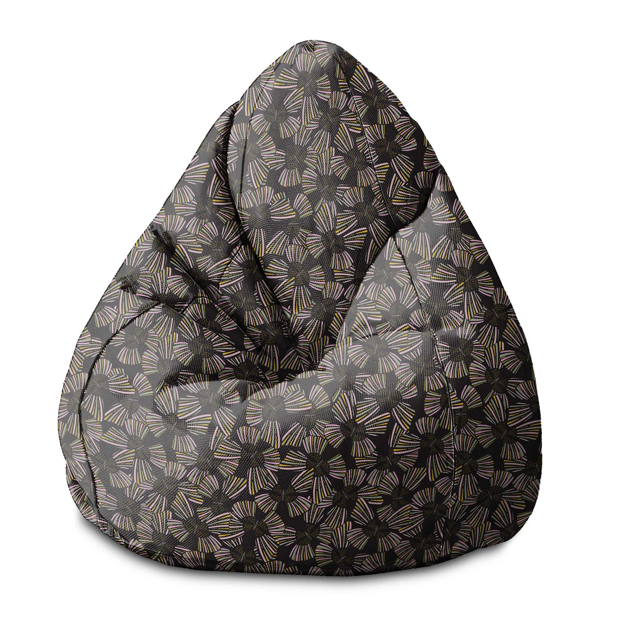 Puf Pearshape Moderní abstraktní vzor-M-Oxford