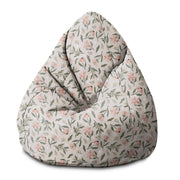 Puf Pearshape Broskvové tóny Květiny-S-Velvet