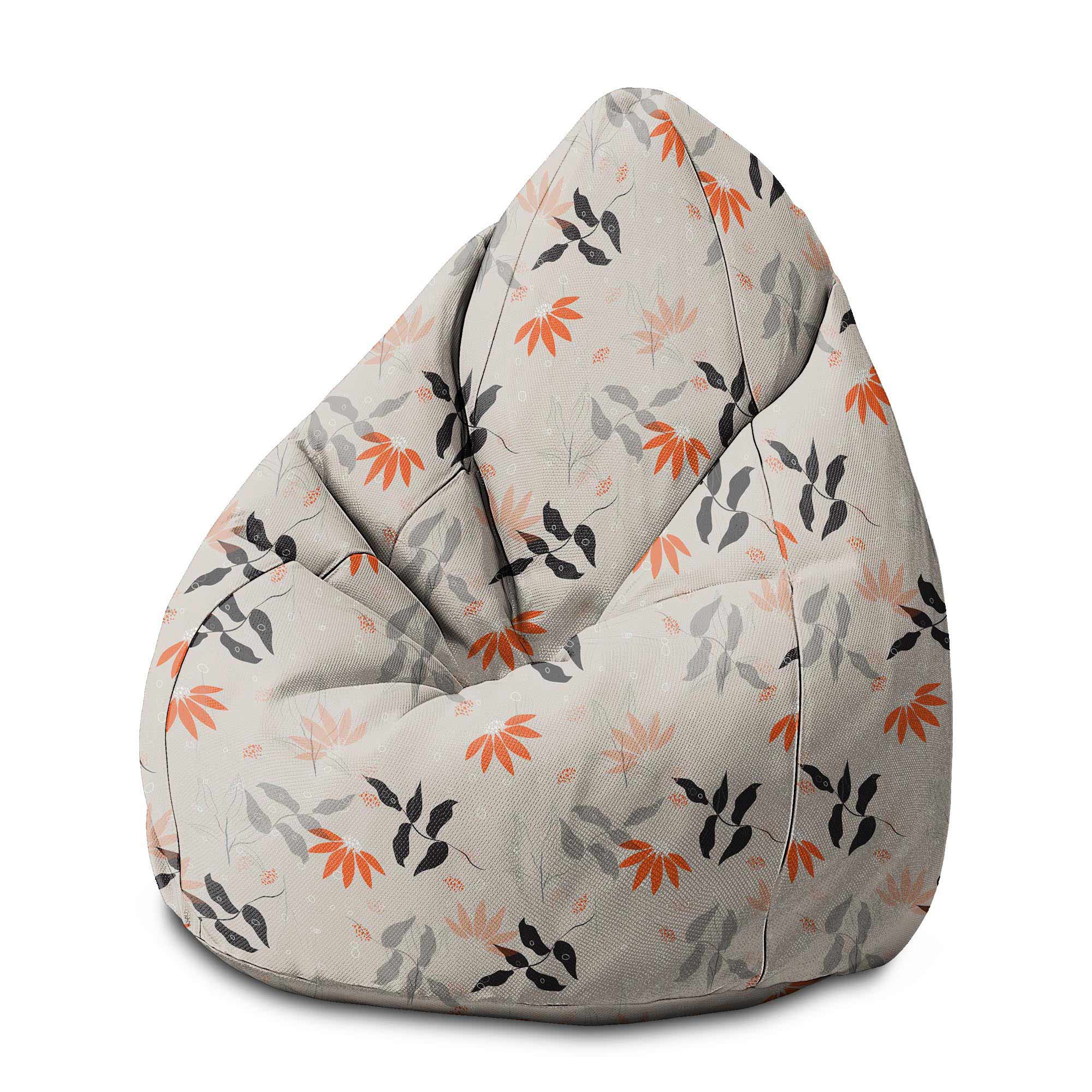 Puf Pearshape Jesenné kvety-S-Zamat