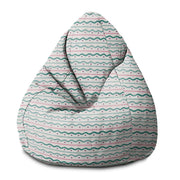 Pearshape Pouf Lines and Dots-S-Oxford
