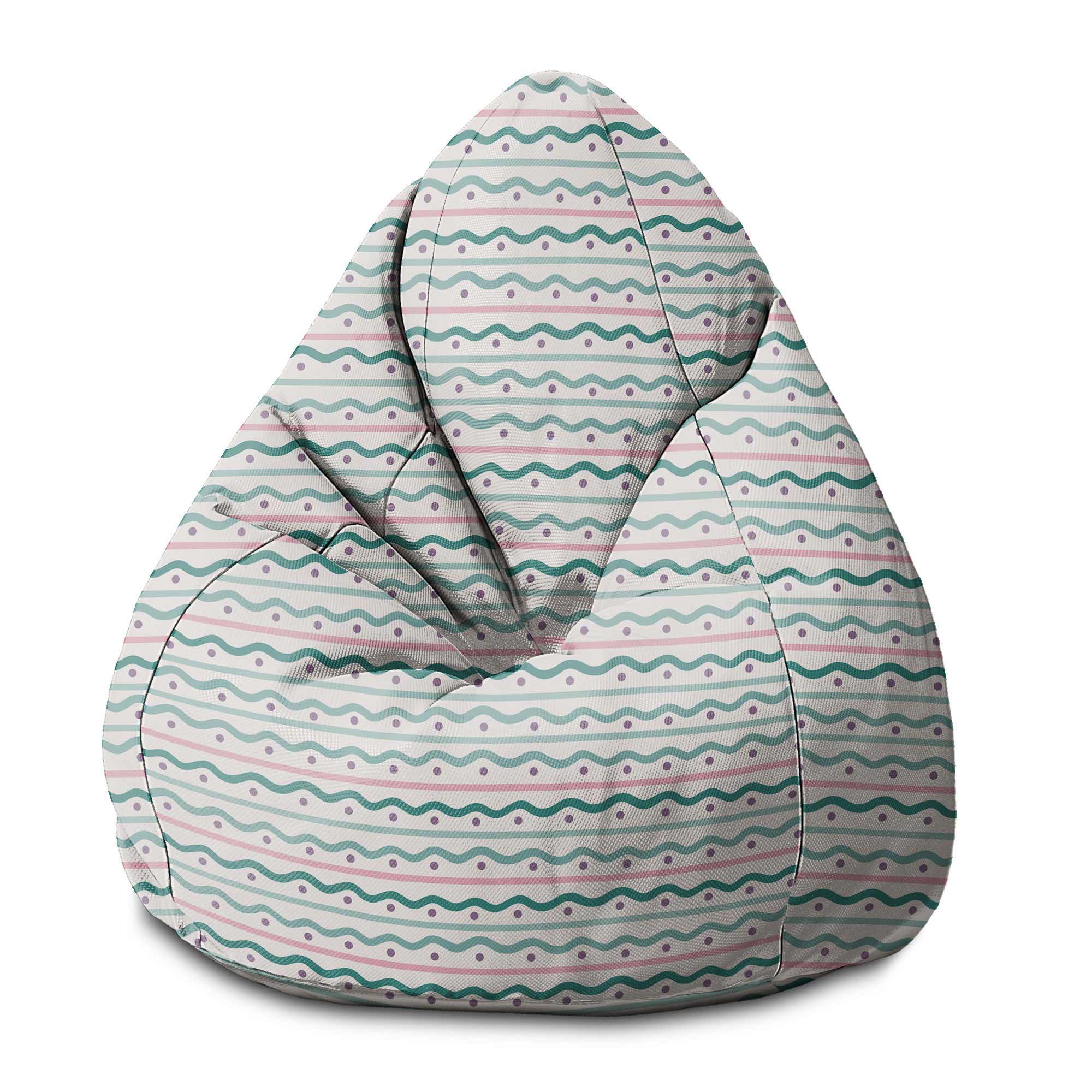 Puf Pearshape Lines and Dots-S-Velvet