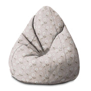 Puf Pearshape Light Flowers-S-Oxford