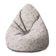 Pearshape Pouf Light Flowers-M-Oxford