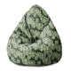 Puf Pearshape Monstera Leaves Grid-M-Oxford