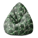Puf Pearshape Tropický listový vzor-M-Velvet