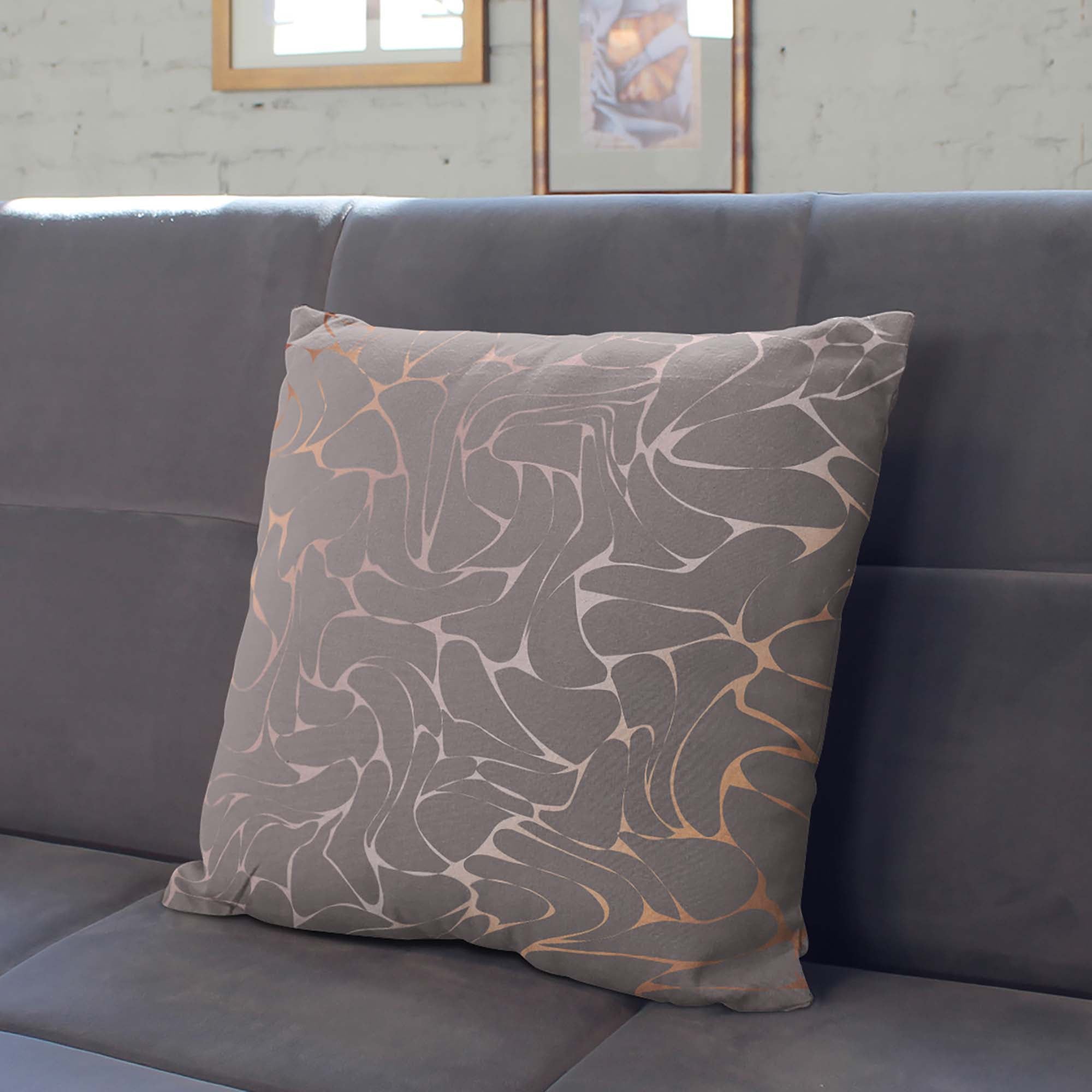 Poduszka Gold Swirl-Velvet