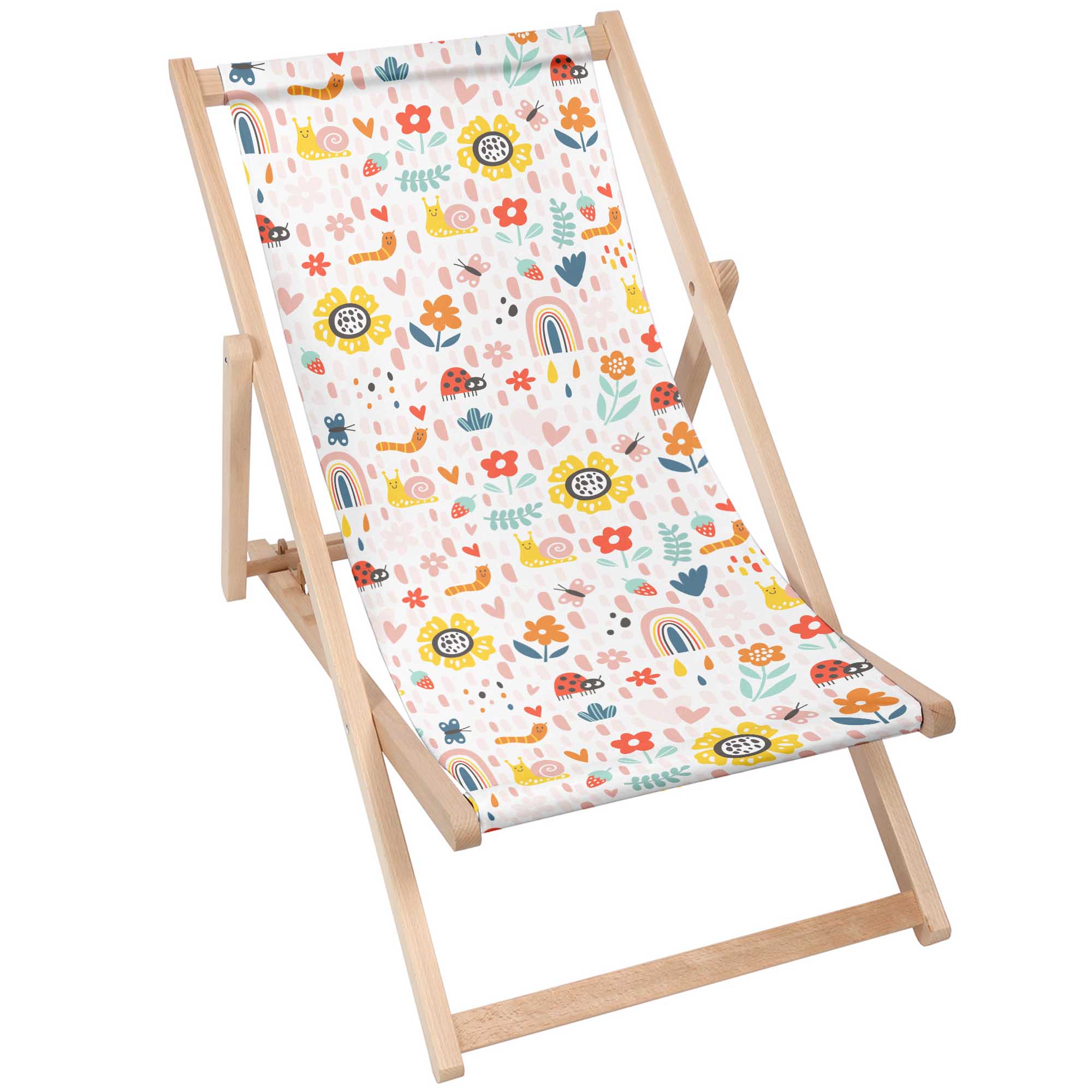 Holzliegestuhl Spielplatz-M