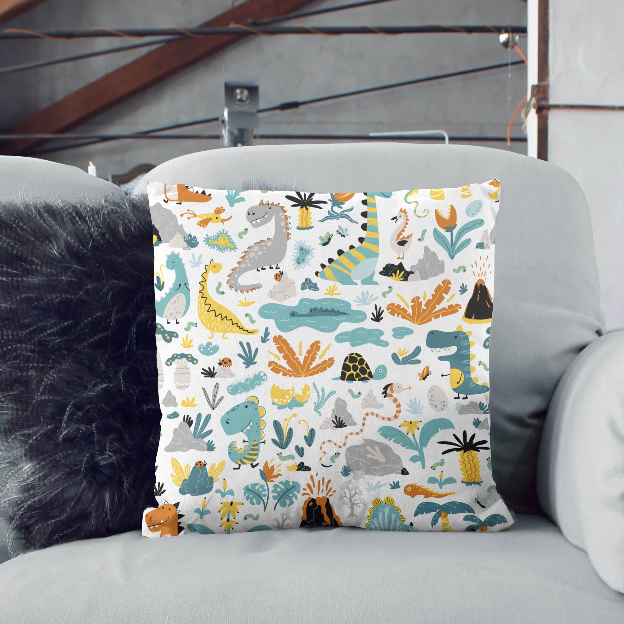 Dinosaur Life Pillow-Panama