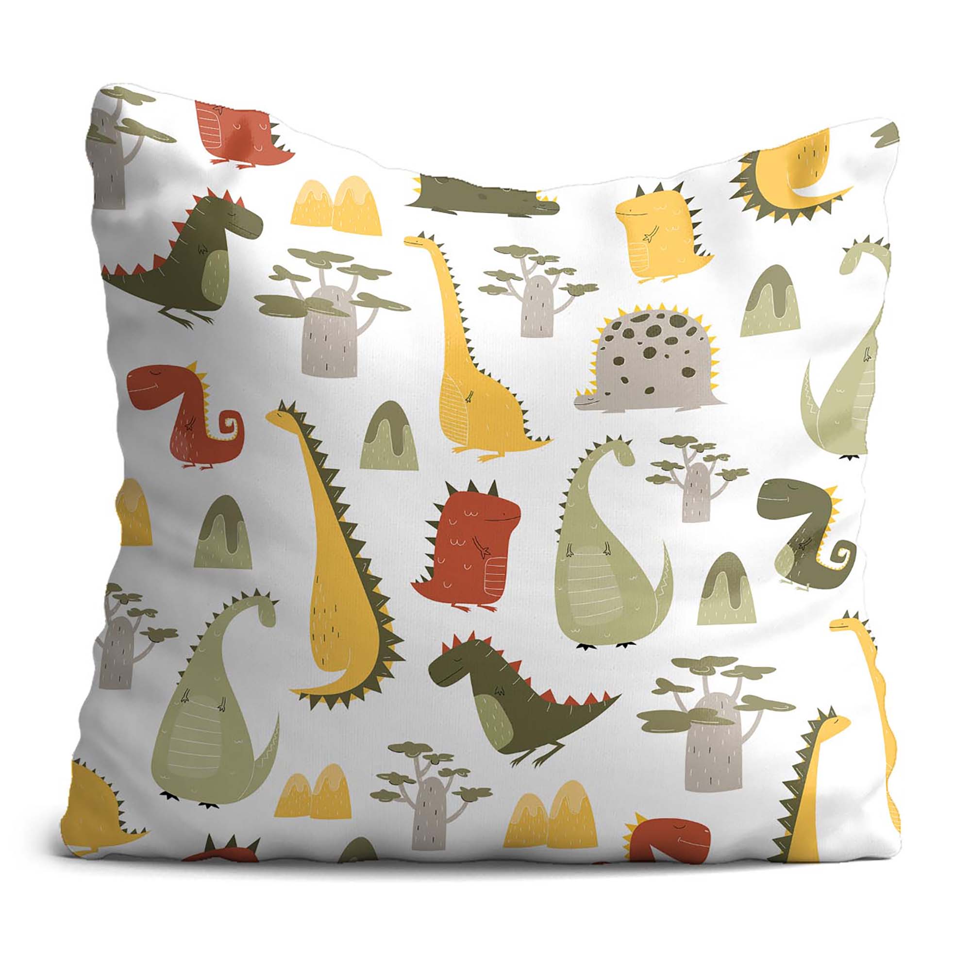Kissen Cartoon-Stil Dinosaurier-Velvet