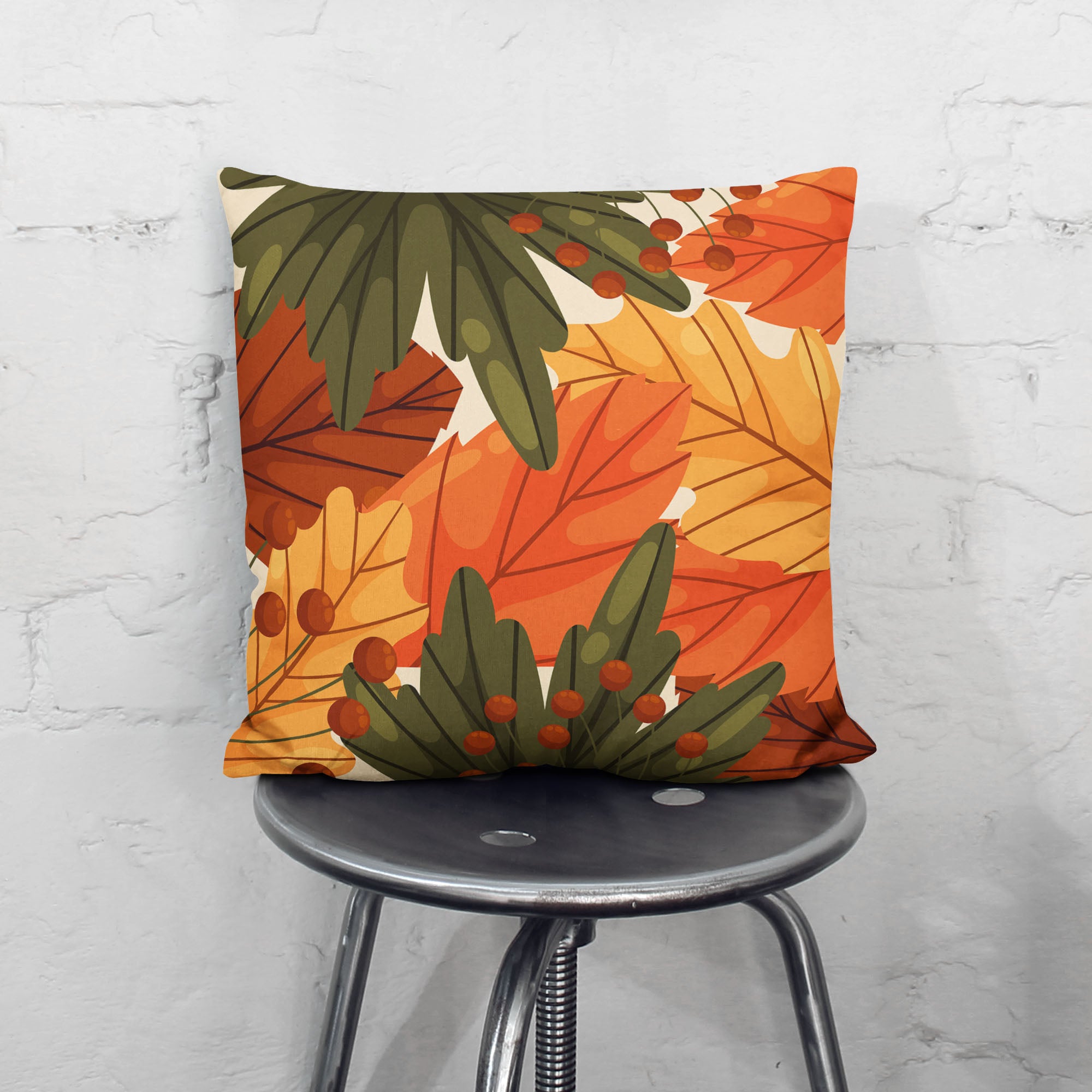 Falling Leaves Pillow-Velvet