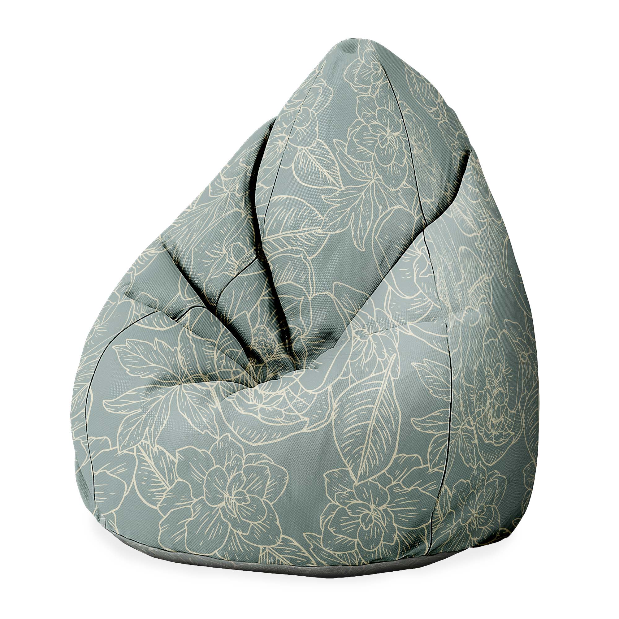Puf Pearshape Květinový Elegantní Listy