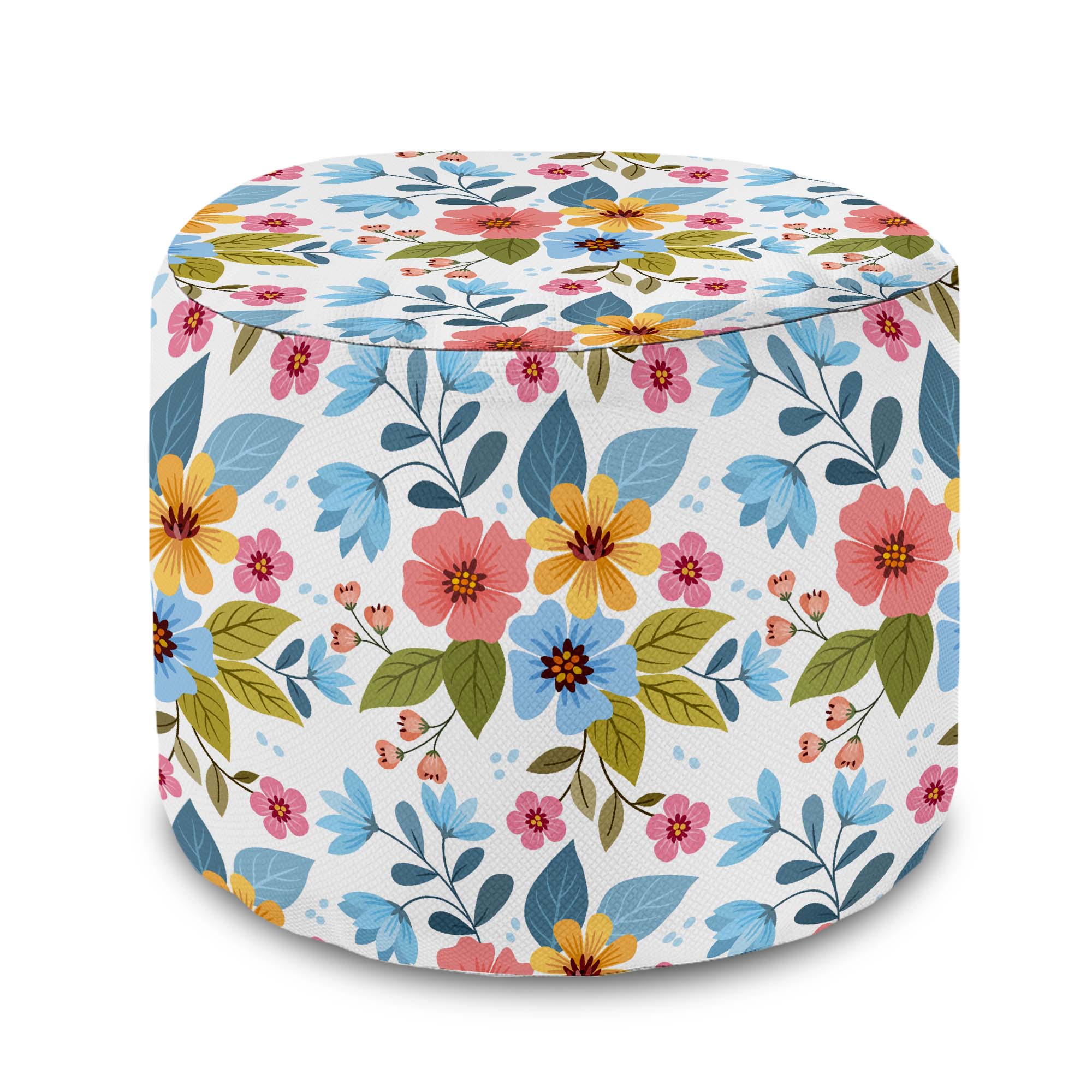 Round pouf footstool Floral Fantasy-Oxford
