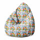 Puf Pearshape Kvetinová fantázia-S-Velvet