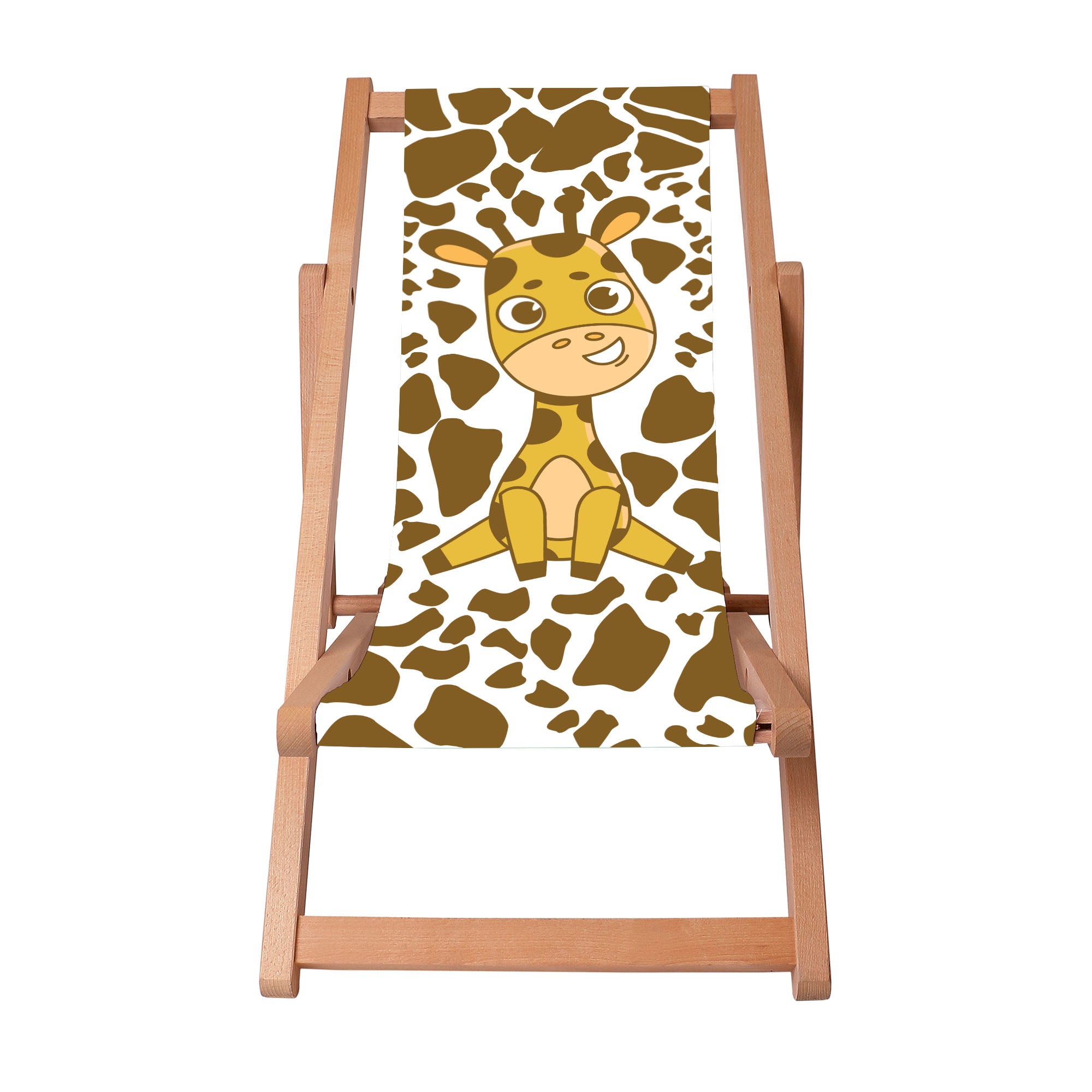 Holzliegestuhl Giraffina-M