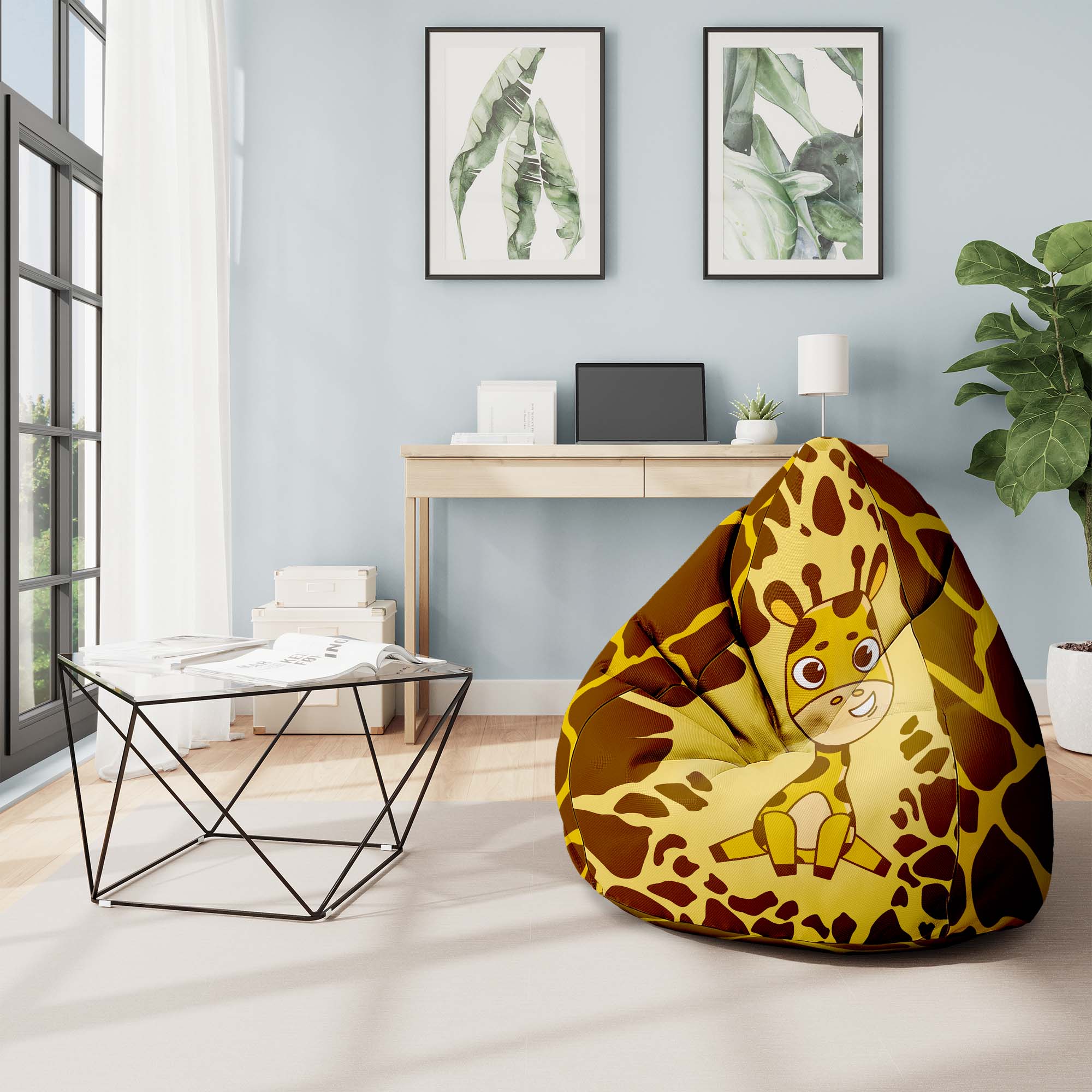 Puf Pearshape Giraffina-M