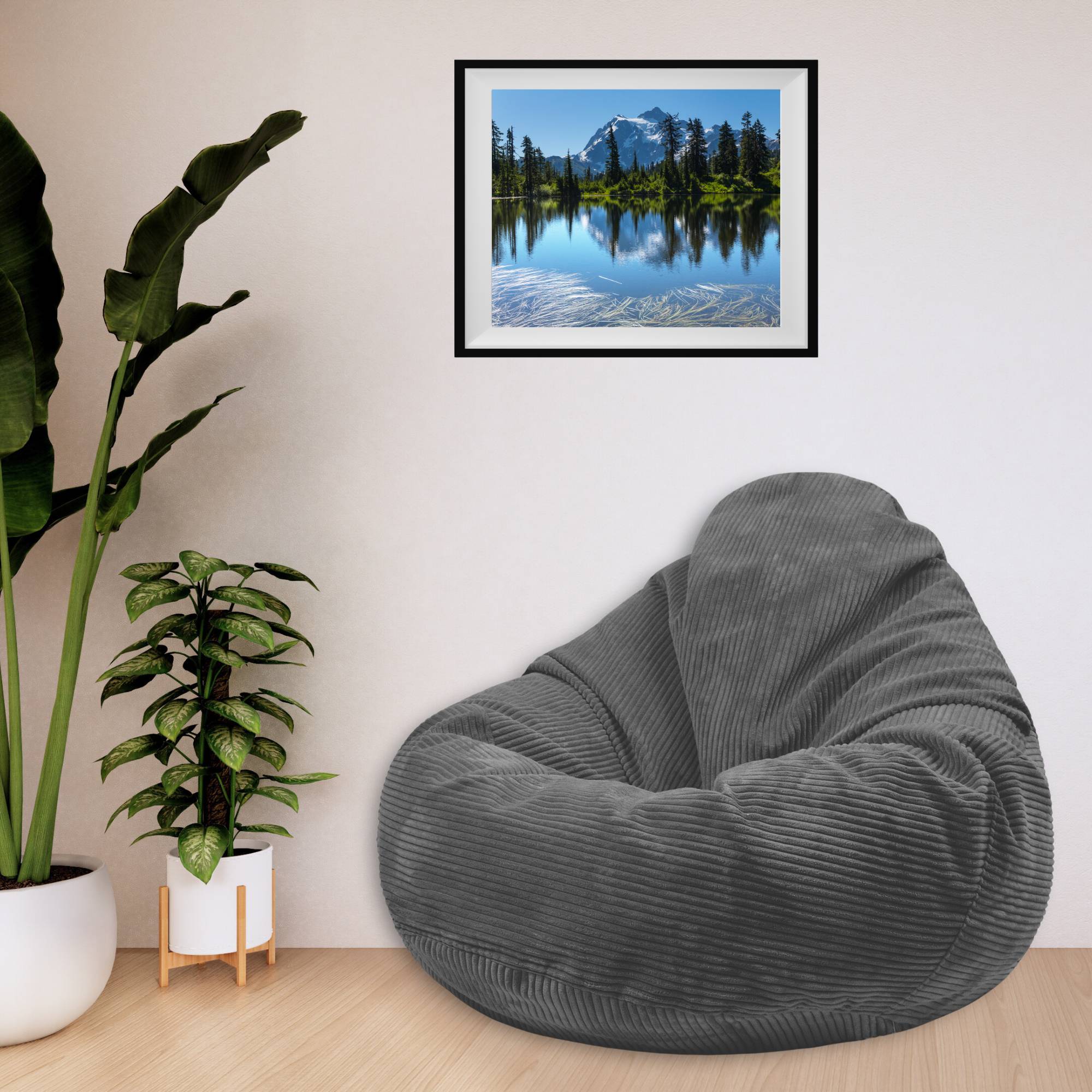 Puf Paradise Žulová Sivá-M