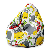 Puf Pearshape Happy Hippotamus-M