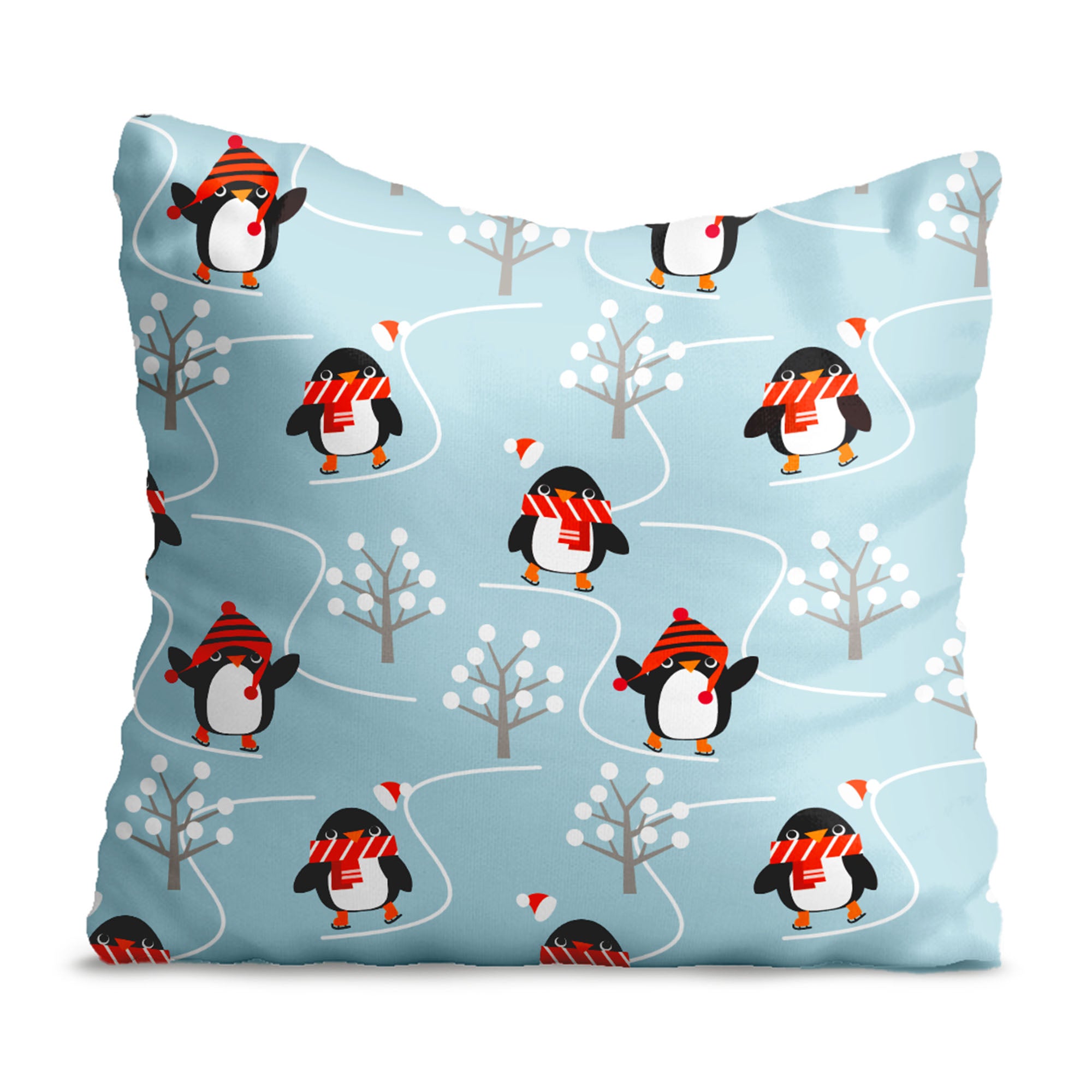 Polštář Happy Pinguins se šálami