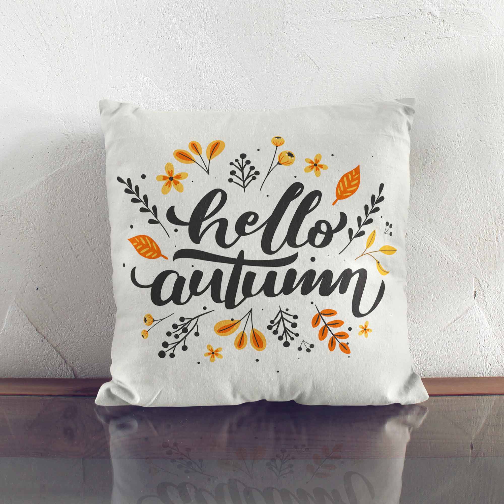Hello Autumn Pillow-Oxford