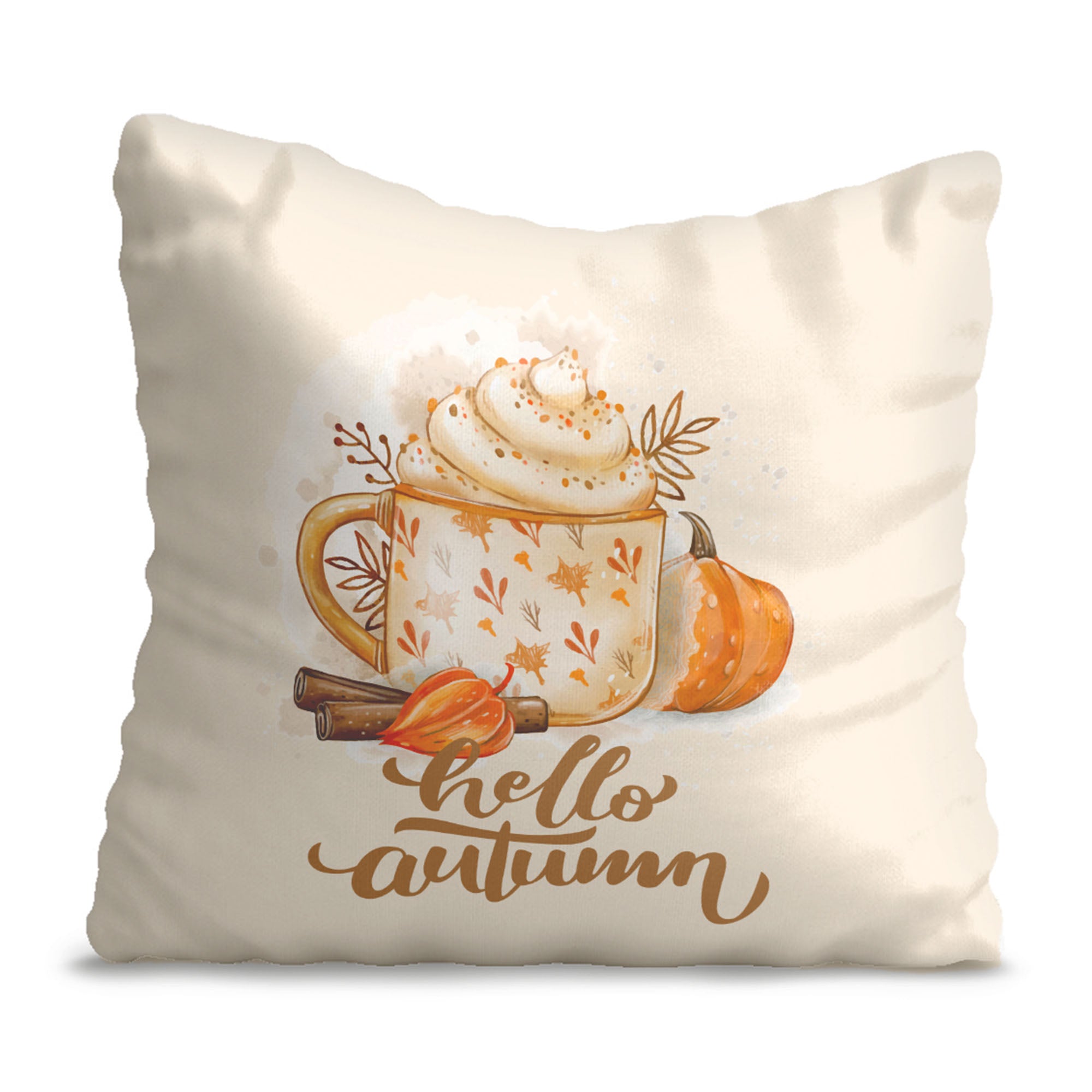 Hot Pumpkin Chocolate Pillow-Panama