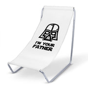Kovové lehátko I'm your Father bílé