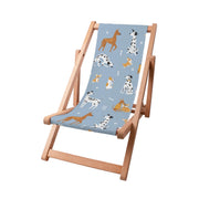 Holzliege Blue Cartoon Dogs