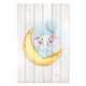 Bild Wood Kleiner Elefant mit Ballon-30x30 cm