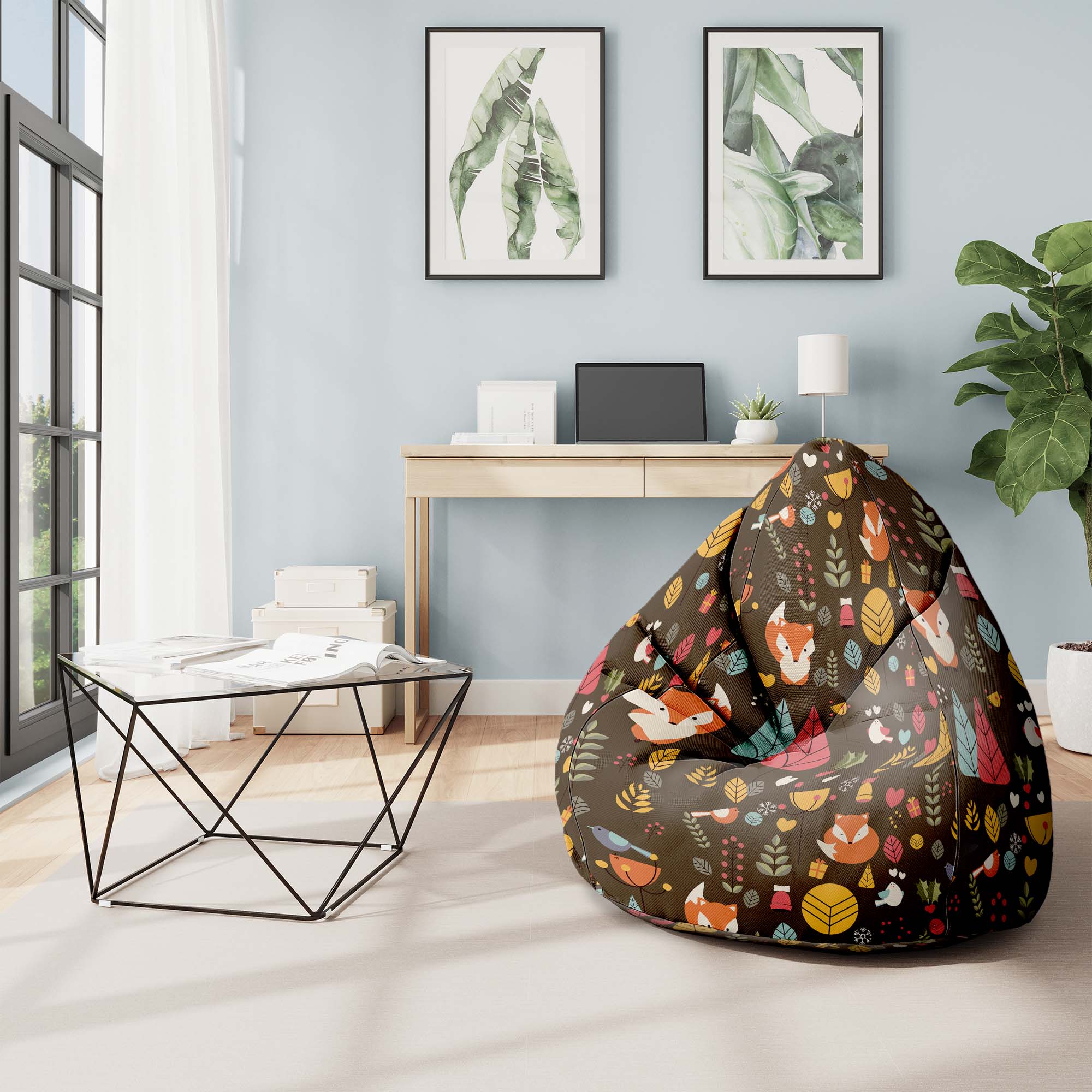 Puf Pearshape Magic Forest