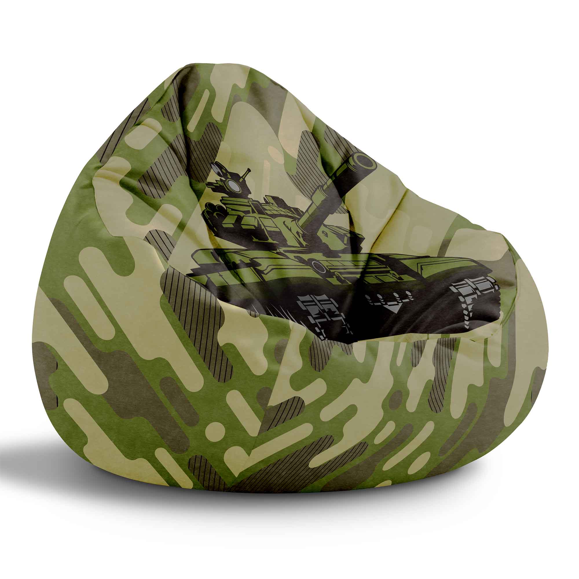 Puf Paradise Militär-Velvet