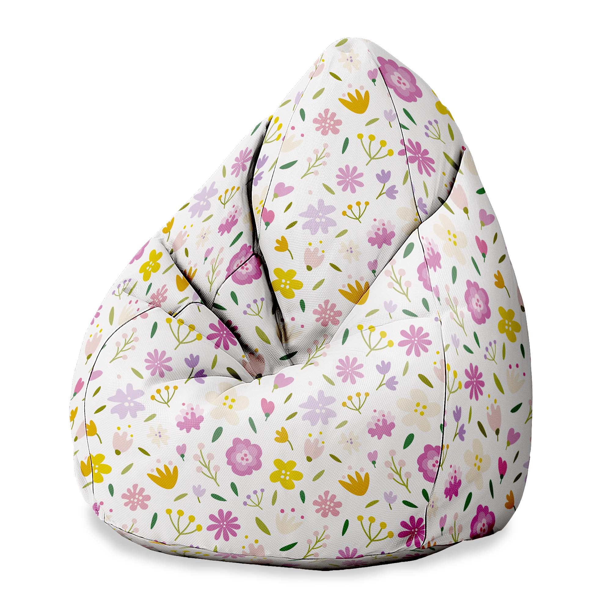 Puf Pearshape Viacfarebné kvety