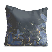Vankúš Navy Flowerss-Velvet