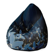 Puf Pearshape Navy Night-Oxford